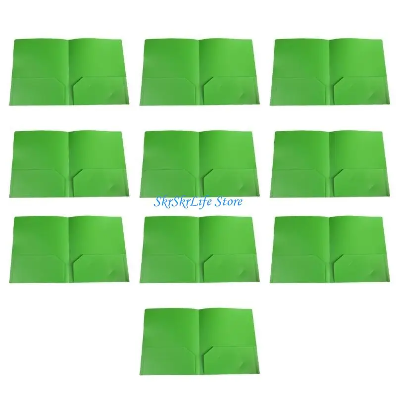 

E65E 10x/Set Two Pocket Folders Presentation Folder Letter Size Document Folder