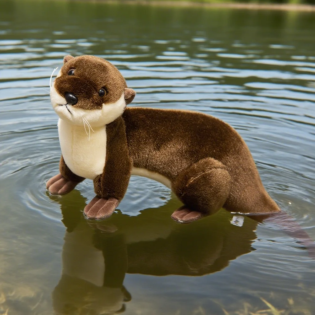 

3 Kinds Poses Otter Plush Toys Cute Lifelike Stuffed Otter Doll Funny Standing Lying Pose Animal Children Companion Nice Gift