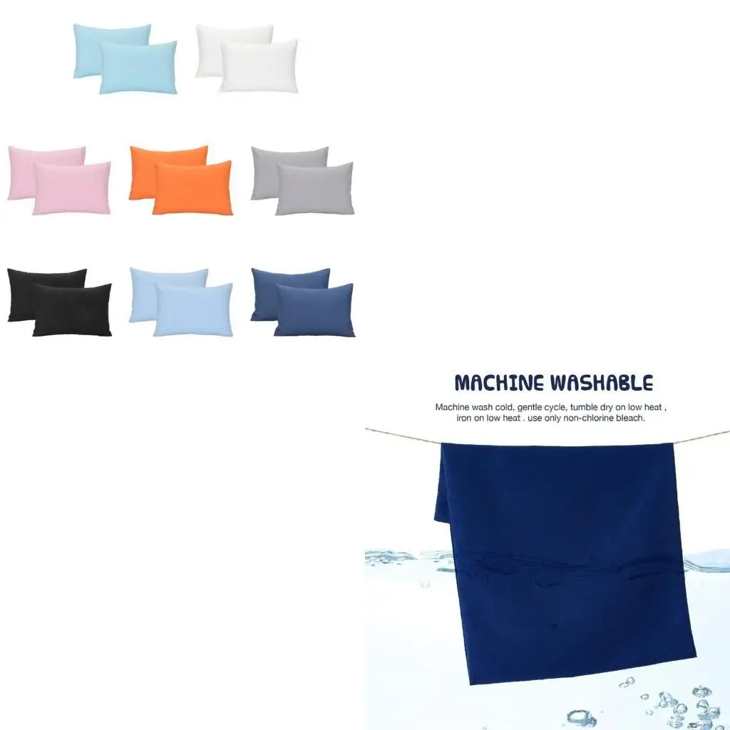 

Съемная наволочка для малышей, наволочка в форме конверта, однотонная дорожная наволочка из микрофибры, детское постельное белье