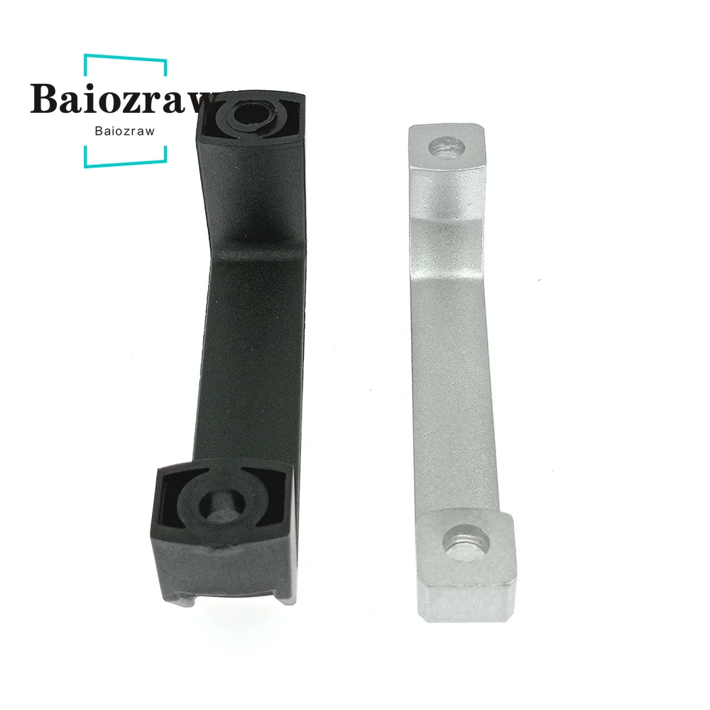 Aluminum Cabinet Handles Black Sliver Alloy Nylon 90mm 120mm 180mm Door Accessory DIY 3D Printer Parts for Aluminum Profile