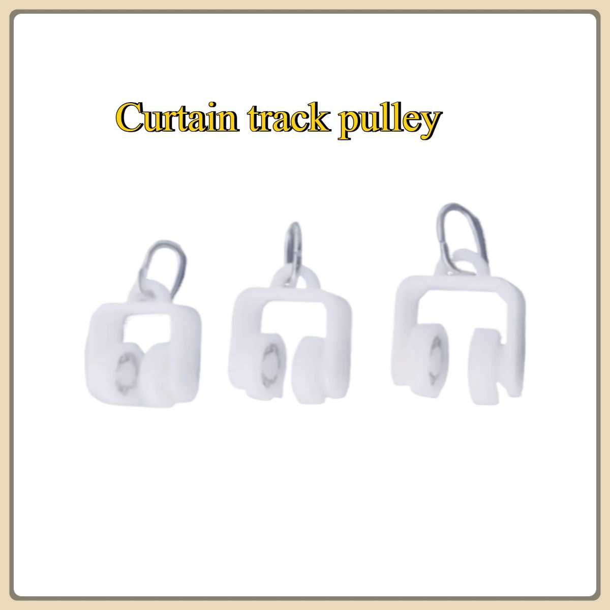 

Track Wheel Curtain Rod Accessories/Pulley Hook Ring Guide Rail Walking Wheel Ball Roller Silent And Smooth Old-Fashioned