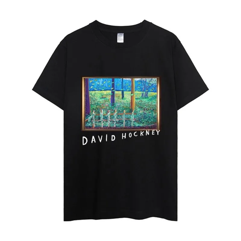 David Hockney T Shirt Women Couple Combination Clothes Short Sleeve Collar Fashion Man Cotton