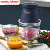 Morphy Richards Meat Grinder Electric Food Chopper 1000ml Wireless Vegetable Cutter Food Processor DC11V Seasoning Mincer MR9402