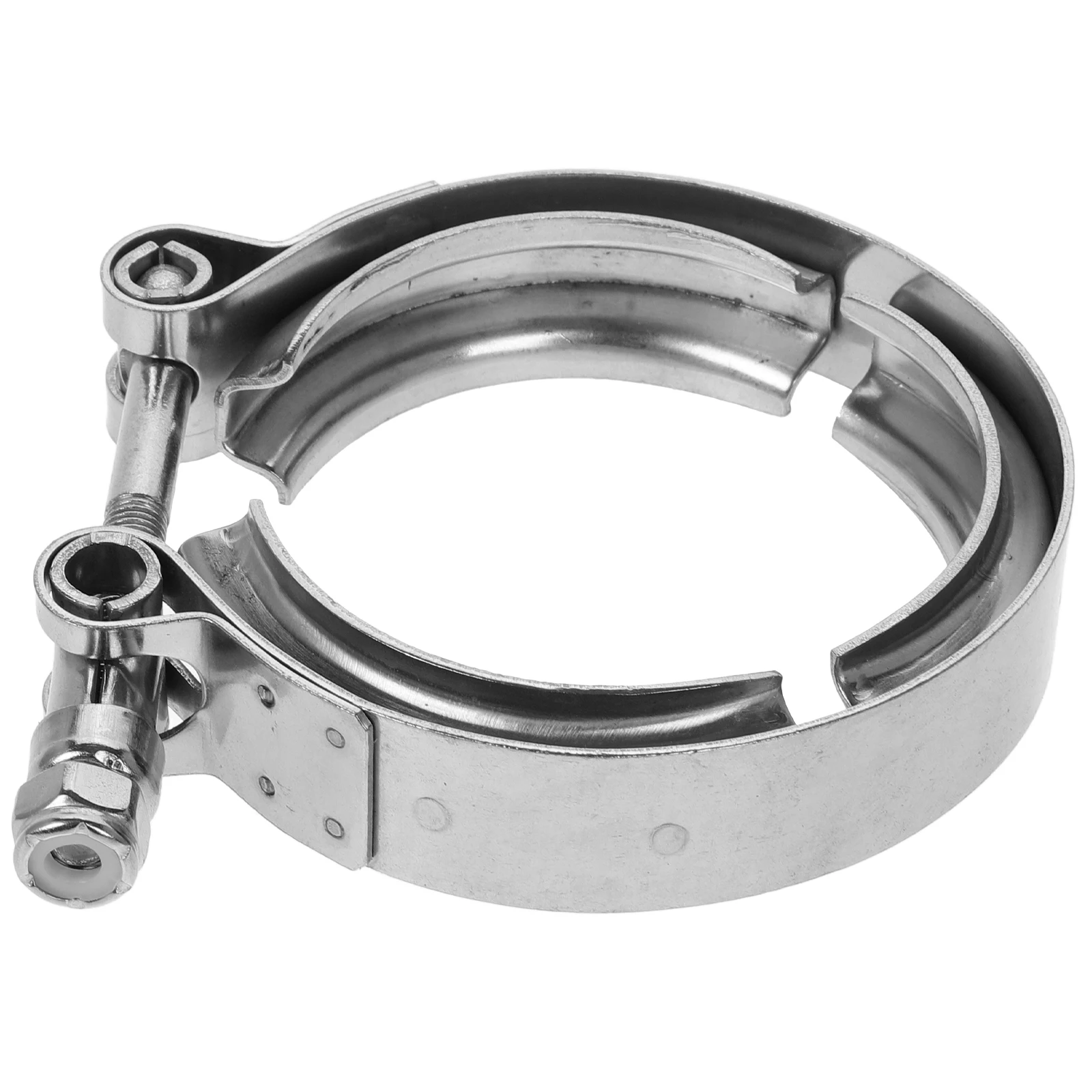 

Stainless Steel 2.5 Inch V-Shape Exhaust Tube Connector For Turbo Downpipe Muffler Automotive Hose Clamps Universal Band