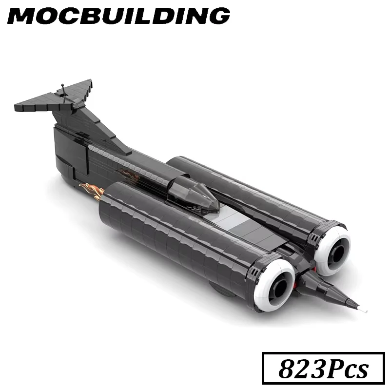 Thrust SSC Vehicles Building Blocks Brick British Thrust SuperSonic Car Model LSR Assembly Display Car Toys Gift