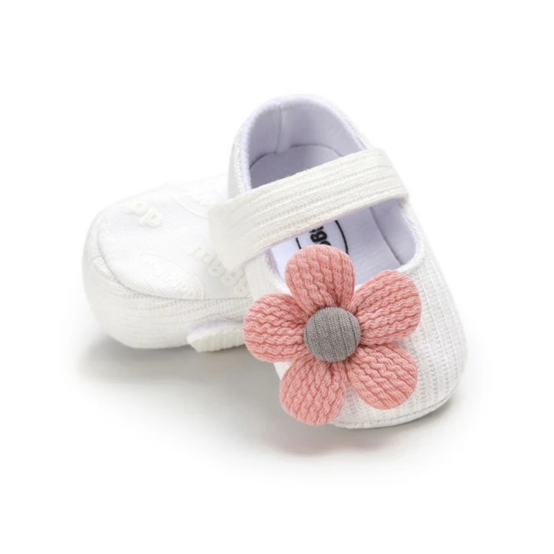 

Baby Girl Shoes Princess Cute Flower Casual Anti-Slip Sneakers Toddler Soft Soled First Walkers 0-18 Months