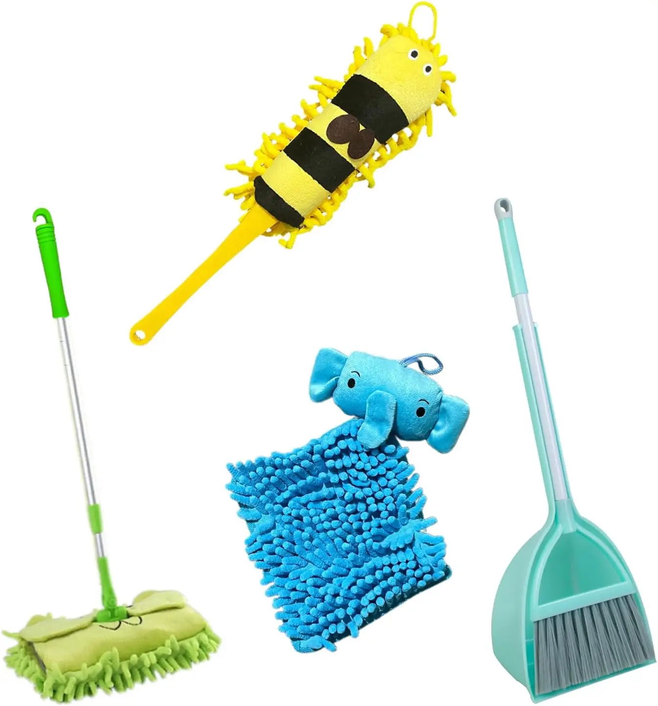 

Kid's Housekeeping Cleaning Tools Set-Kids Cleaning Set 5 Piece -Pretend Play Home Cleaning Kit