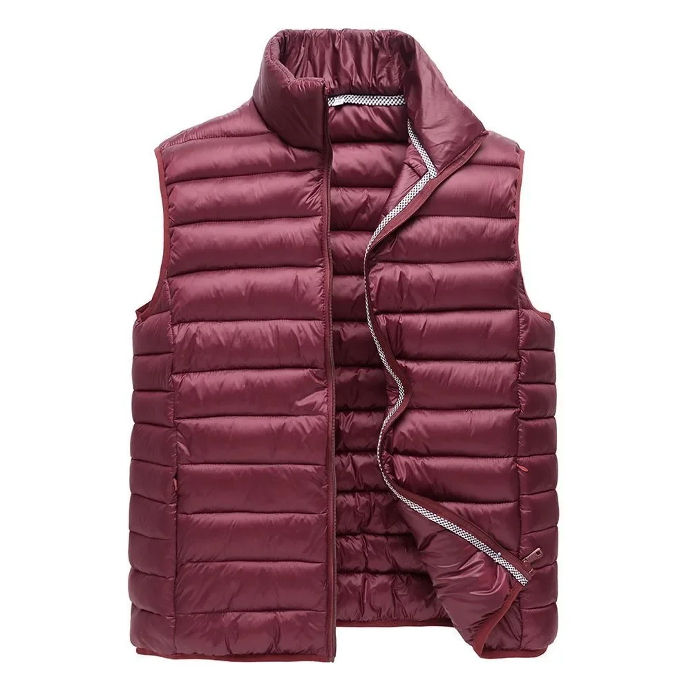 

Lightweight Warm Mens Vest Winter Sleeveless Jacket Casual Outerwear for Youth Middle Aged Plus Size Trendy Fashion