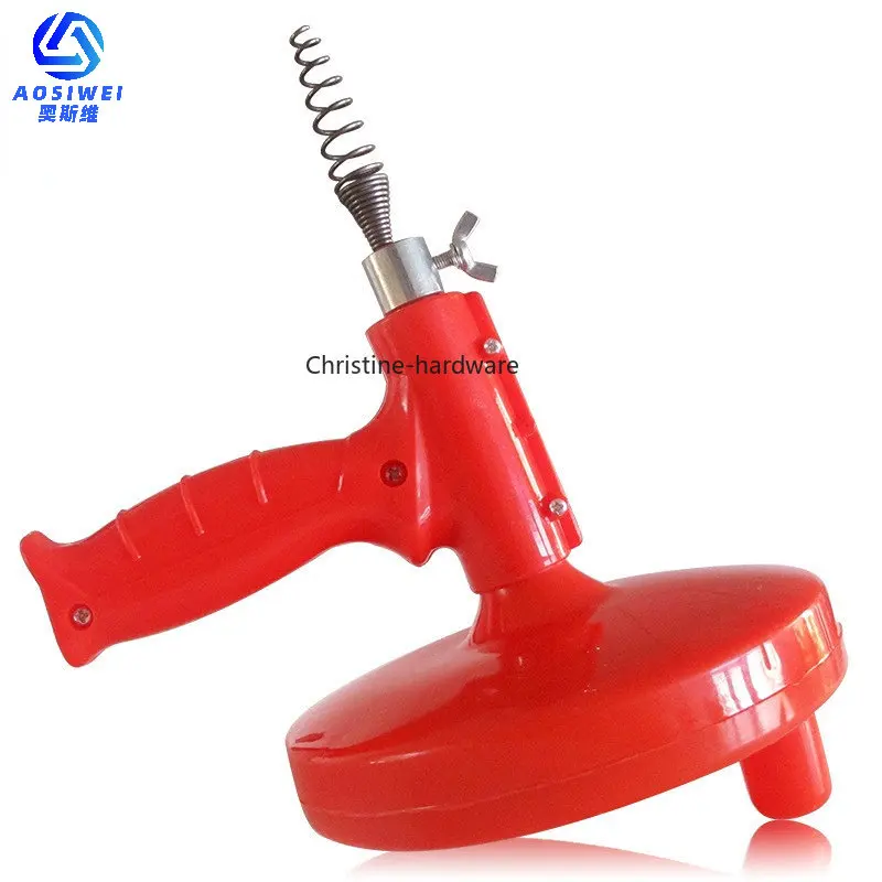 5M Drain Cleaner Cable Snake Plumbing Sink Cleaner Bathroom Bathtub Drain Toilet Dredge Pipes Sewer Filter Sink Cleaning Clog