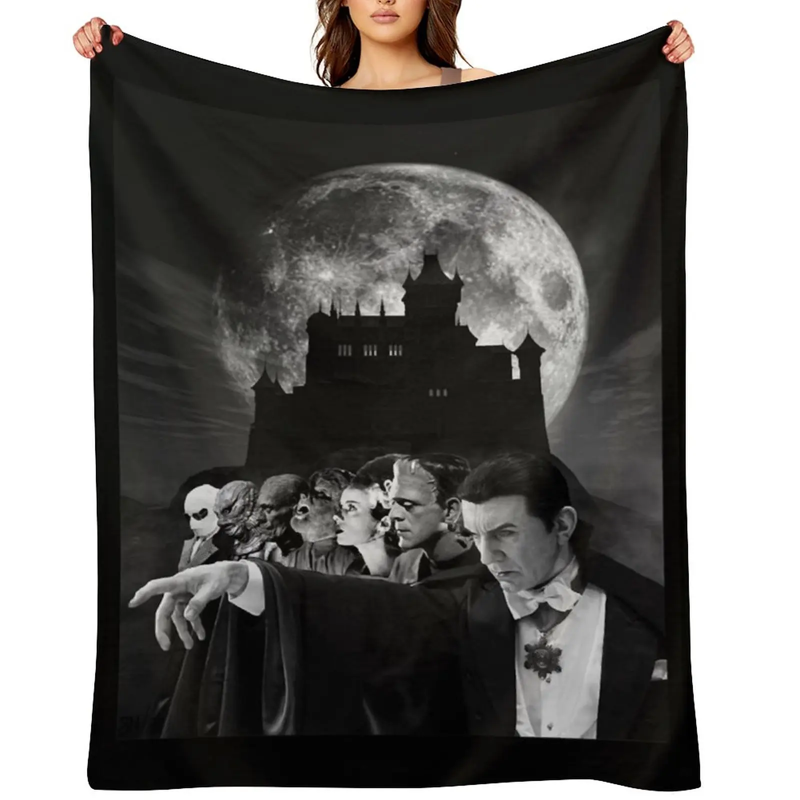 

Classic Universal Horror Monsters Classic Throw Blanket bed plaid Plush blankets and throws Blankets For Baby Blankets