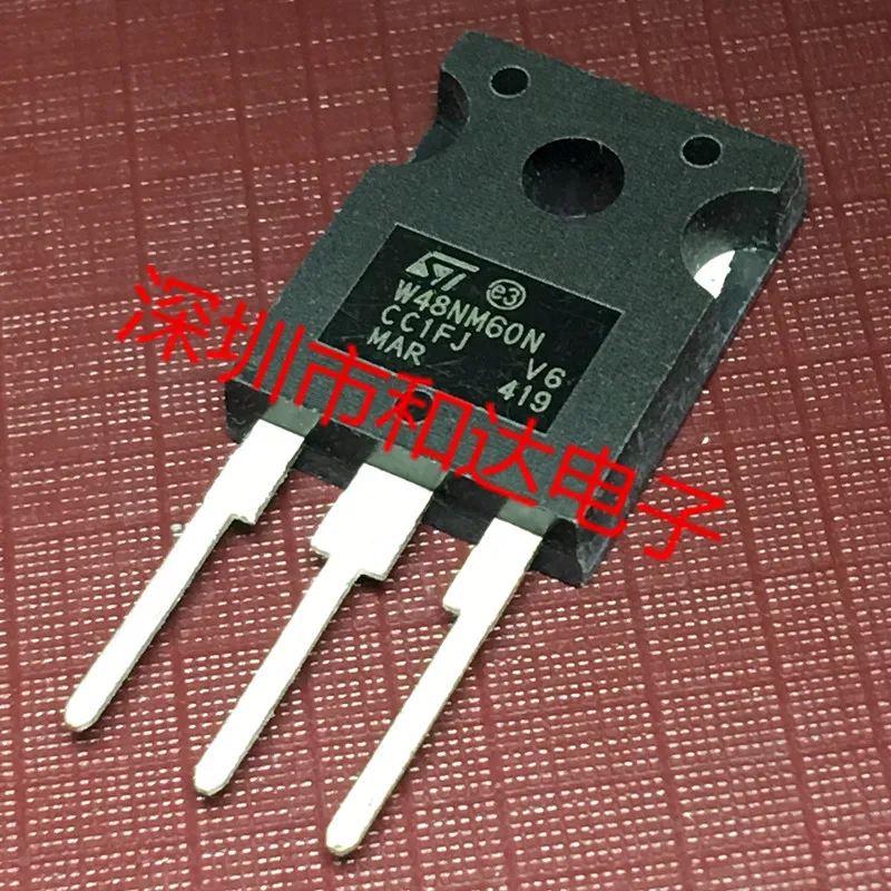 10PCS/Lot STW48NM60N W48NM60N  TO-247 650V 44A   New And Imported Original 100%Test In Stock