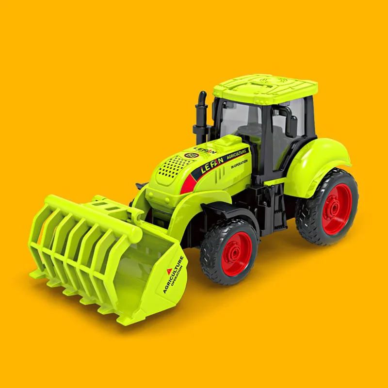 Mini véhicules agricoles moulés sous pression pour enfants, modèle de voiture d'ingénierie, moissonneuse-batteuse, jouets de tracteur, cadeau de Noël