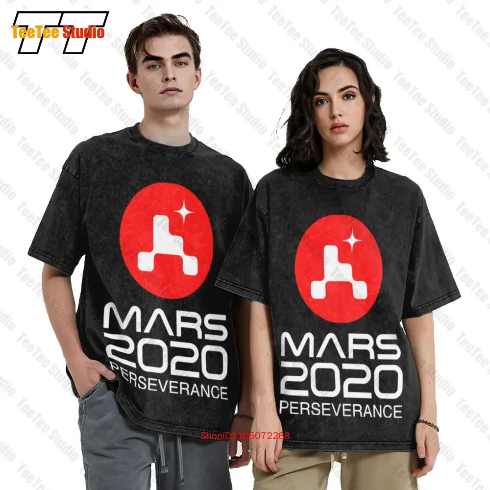 Jpl Mars 2020 Perseverance Rover Mission Launch Day Patch Logo Men Vintage Oversized T-Shirt PDO2