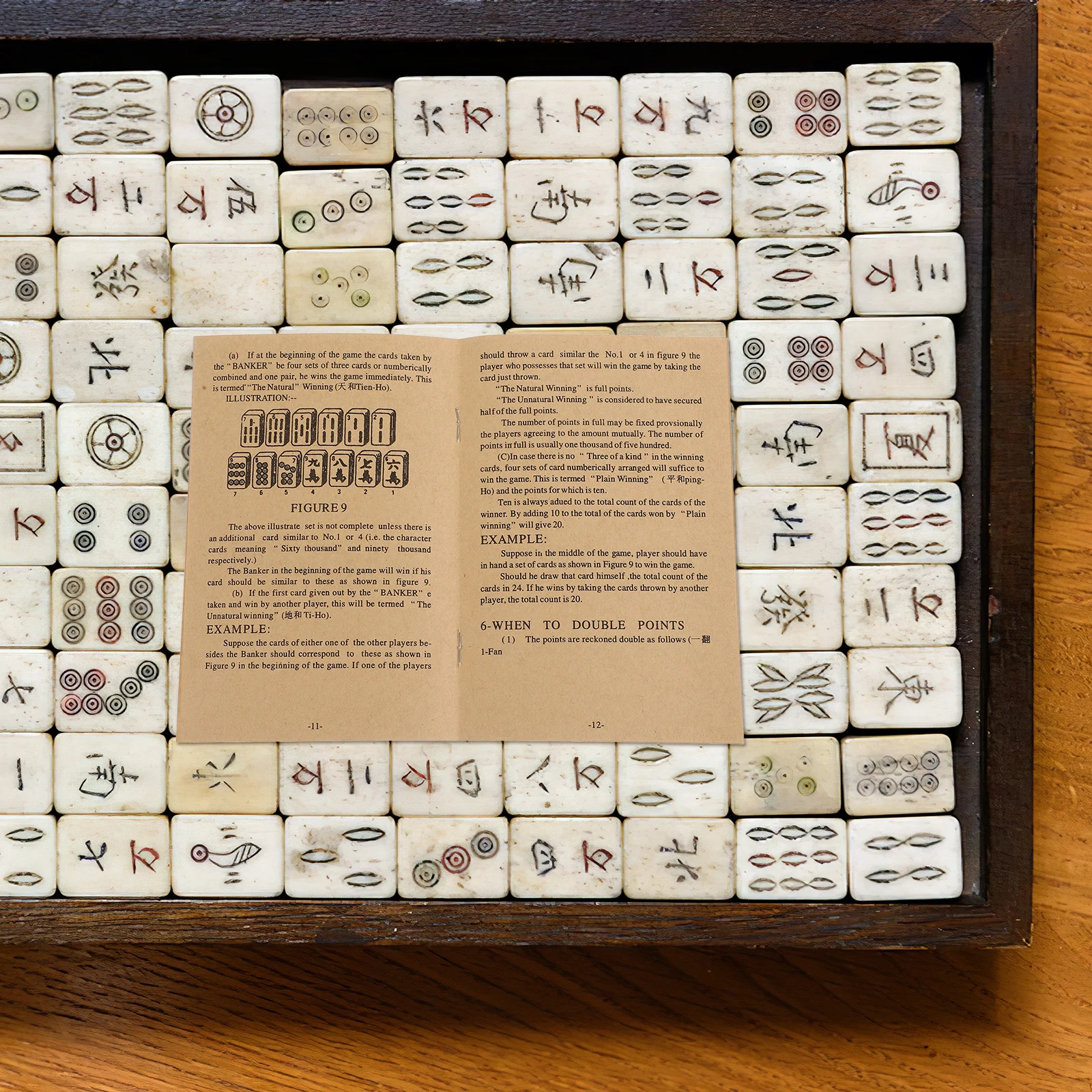 

Mahjong Instruction Manual Chinese Learning English Book Tutorial Guide Rule Vintage Instructions