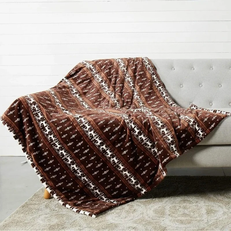 

NEW Electric Heated Blanket Throw, Fast Heating Technology,Soft Flannel Heating Blanket with 3 Heat Levels & 4 Hours Auto Off
