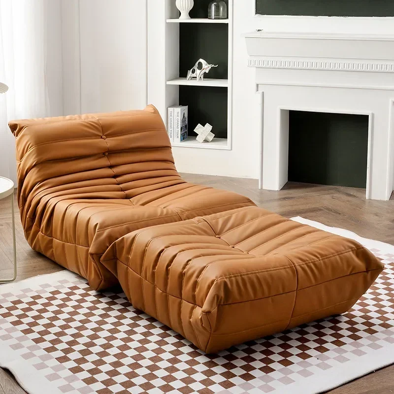 Caterpillar Sofa Simple Tatami Single Sofa Casual Lazy Sofa Living Room Recliner Celebrity Balcony Rocking Chair Furniture