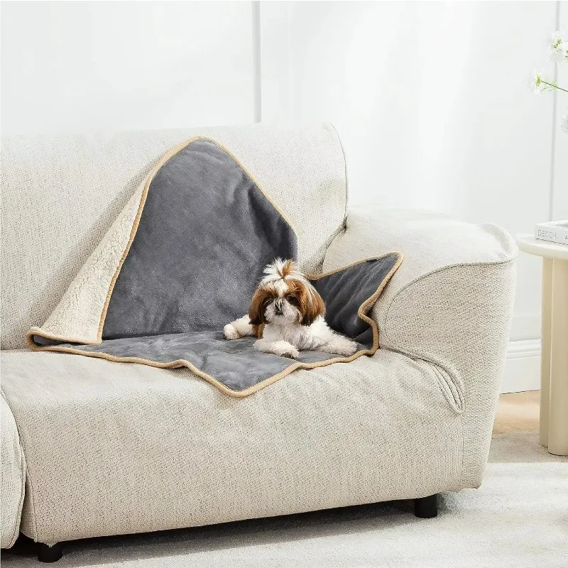 

Wholesale Soft Bed Couch Cover Warm Waterproof Pet Blanket Waterproof Winter Pet Blanket Fleece Dog Blanket for Pet