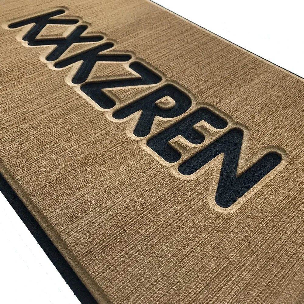 KXKZREN Personalized Boat Floor Wall Name Plate Sign Self-Adhesive Custom EVA Foam Nameplate Mat Pattern Text Fonts DIY Carpets