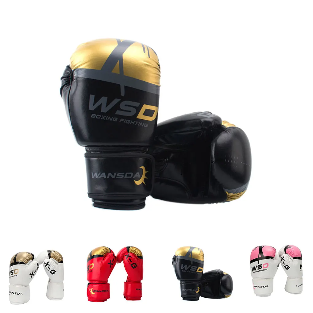 

1 Pair Kids/Adult Women Men Boxing Gloves Sandbag Punch Training Muay Thai Karate Fight Mitts Gloves