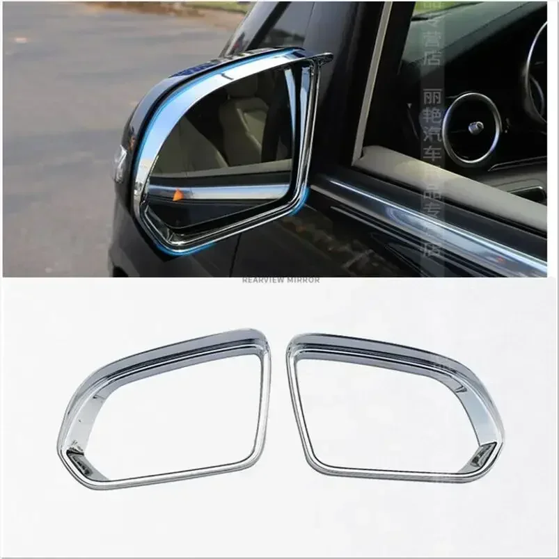 

for Mercedes Benz Metris Valente Vito Viano V-Class W447 2016 2017 2018 2019 2020 Chrome Side Mirror Cover Rear View Overlay Sha
