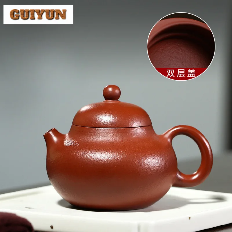 190ml Elegant Yixing Purple Clay Teapots Handmade Wendan Pot Raw Ore Dahongpao Mud Kettle Zisha Tea Set Drinkware Supplies Gift