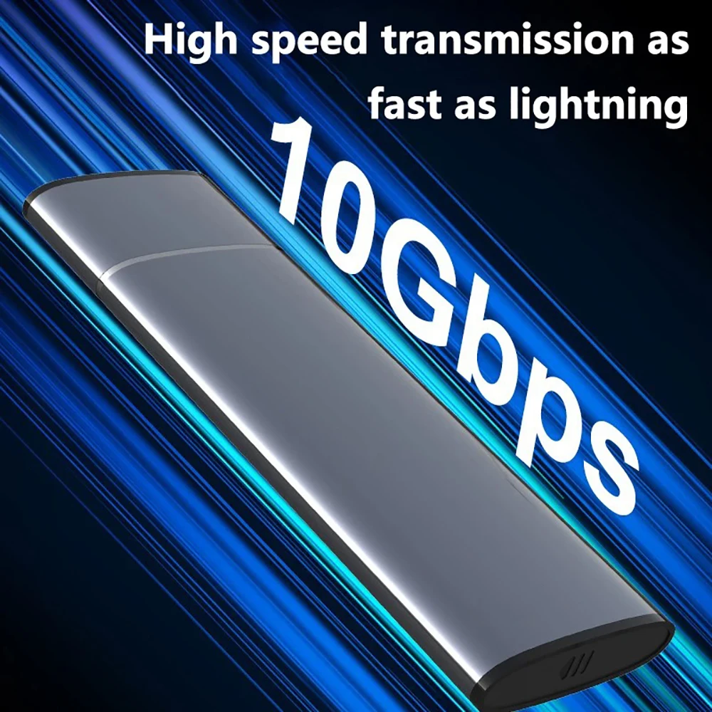M.2 SSD Enclosure Dual Protocol NVME/NGFF SATA SSD USB 3.1 Type C 10Gbps Mobile Hard Disk Case For NVMe M.2 SSD M Key/B+M Key