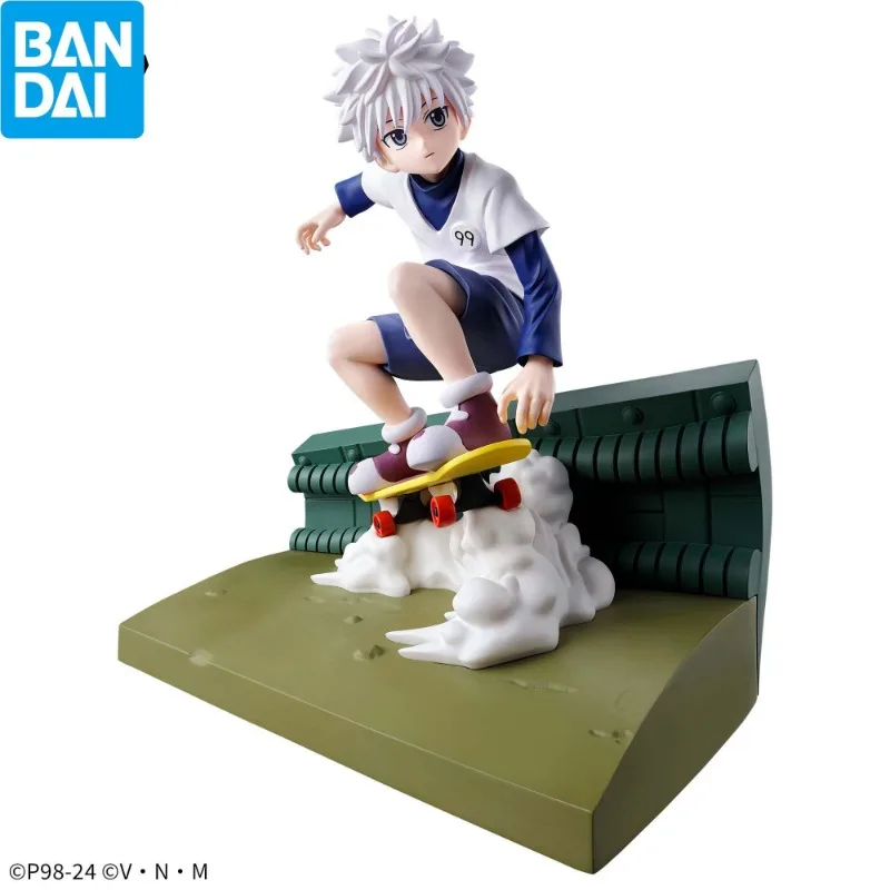 Bandai Original Banpresto HUNTER×HUNTER Memorable Saga Killua Zoldyck Anime Action Figures Toys Model Kids Gifts for Boys Girls