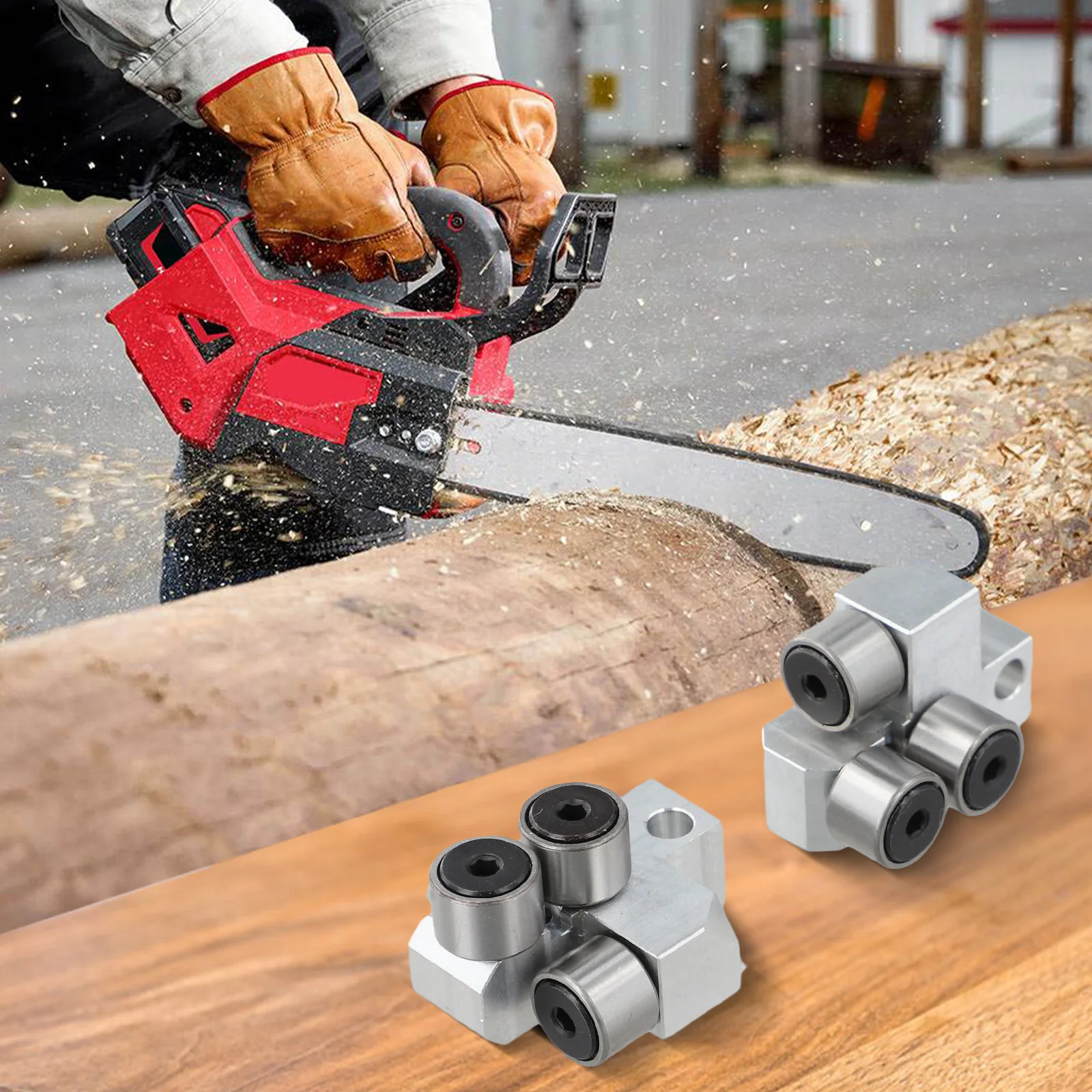 

Streamlined Design Front Rear Blade Guide Blocks Perfectly Crafted to Fit a Variety of Band Saw Configurations Easily