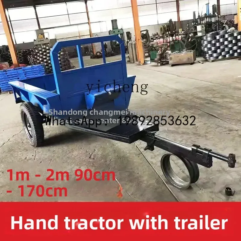 

ABB walk-behind tractor micro-tiller matching trailer carriage trailer for agricultural pulling