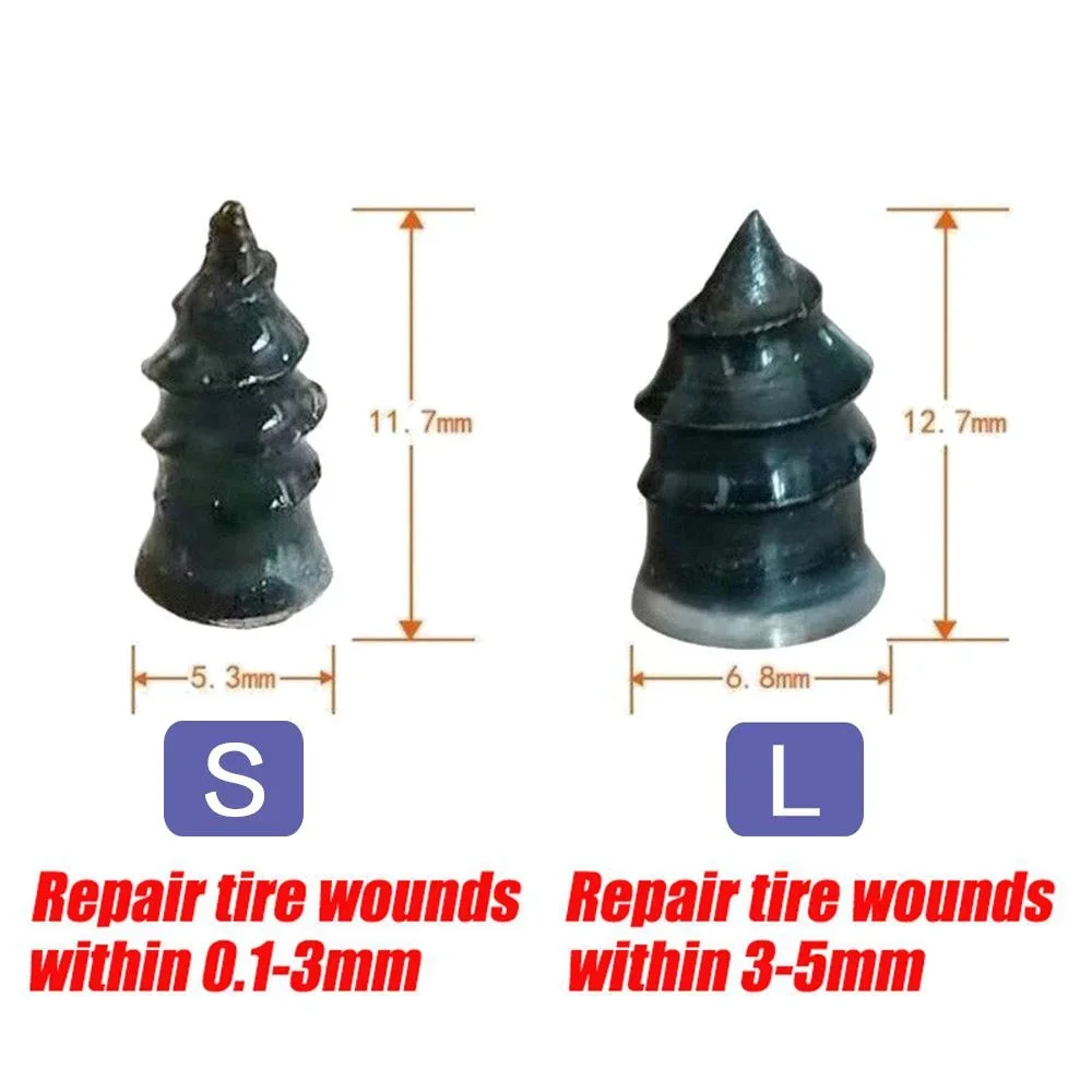 Tire Repair Nail Tubeless Puncture Emergency Rubber Nail Motorcycle Car Truck Seal DIY Kit Vacuum Tire Waterproof Quick Fix