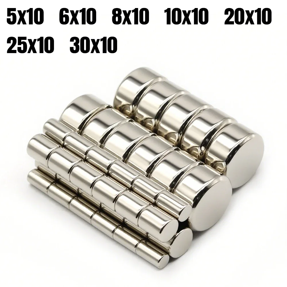 

Round Super Strong Neodymium Magnet Powerful Magnets N35 Permanent Magnetic NdfeB Refrigerator DIY ﻿5x10/8x10/20x10/30x10mm