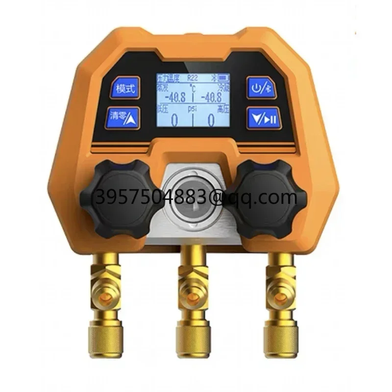 English interface DMG-4B digital display double meter valve electronic manifold refrigeration digital display manifold-14~800psi