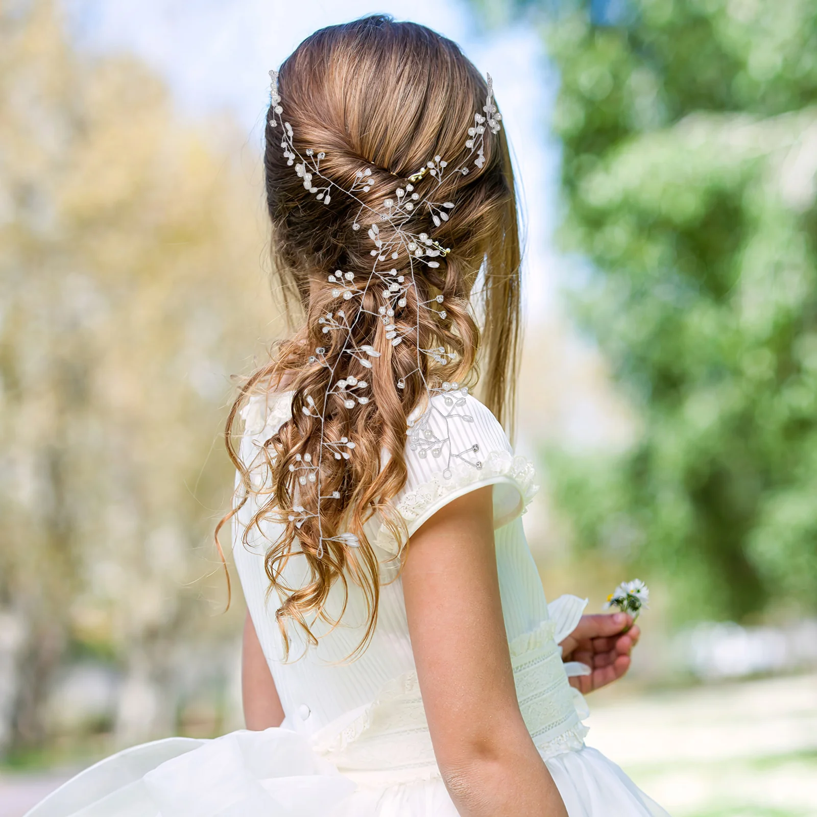 

Pearl Hair Band Beautiful Bridal Headpiece with Fine Detailing Easy to Use Hair Jewelry for Wedding and Special Occasions