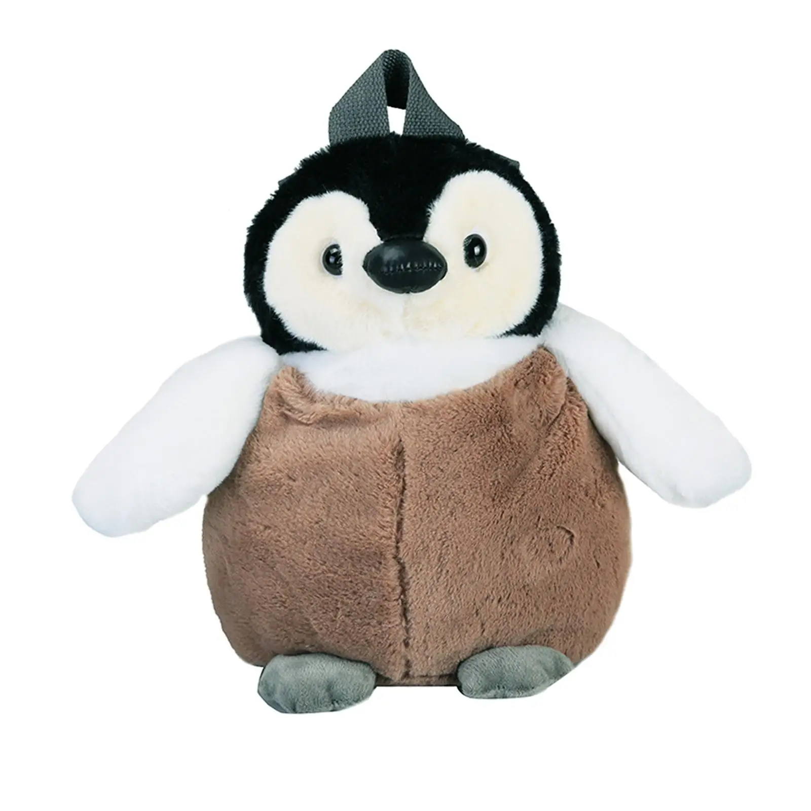 Mochila de pingüino de peluche, bolso de muñeca con correa ajustable de dibujos animados