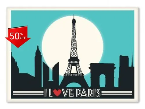 

I Love Paris Vintage Motor Home Car Camper Van Window Waterproof Vinyl Decal Decoration Trendy Retro Cool