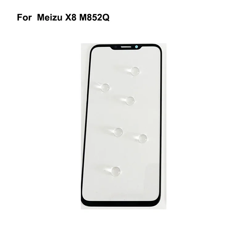 Parts For Meizu X8 M852Q Touch Screen Outer LCD Front Panel Screen For Meizu x 8 Glass Lens Cover Without Flex Cable