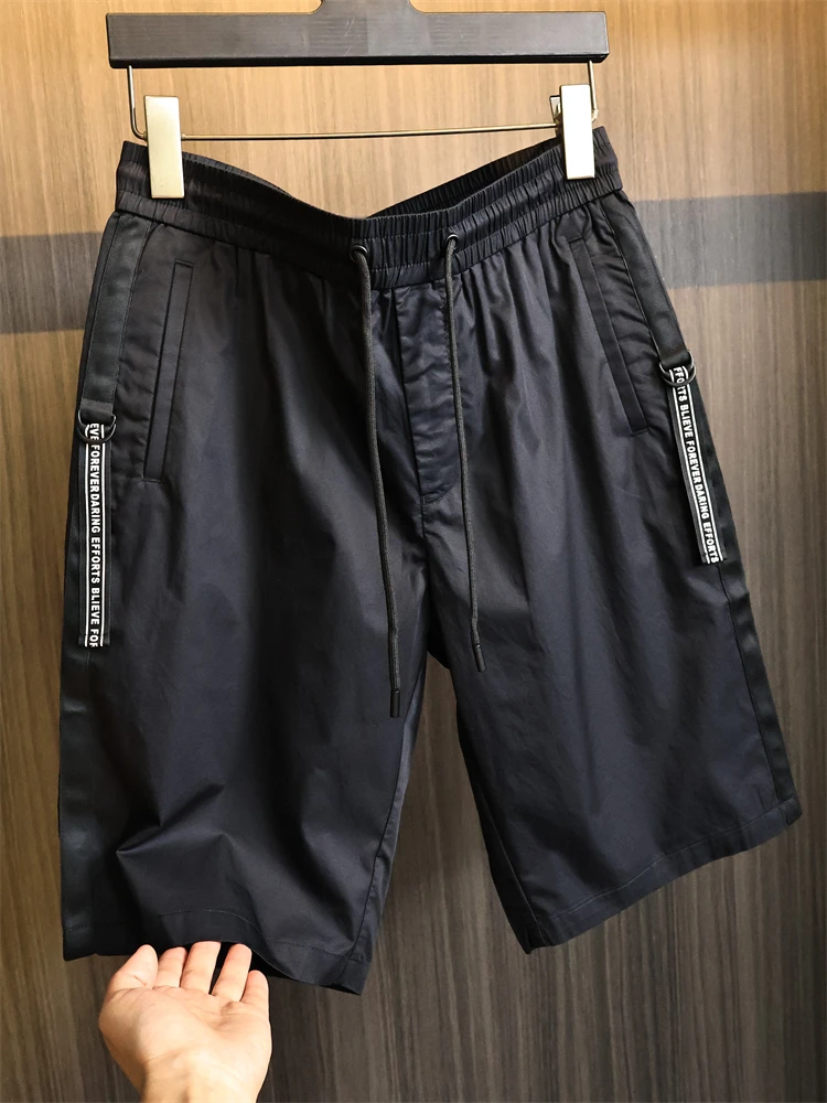 

00% хлопок, крутые удобные мужские повседневные прямые брюки, модные городские брюки, весна-лето, дышащие ор...