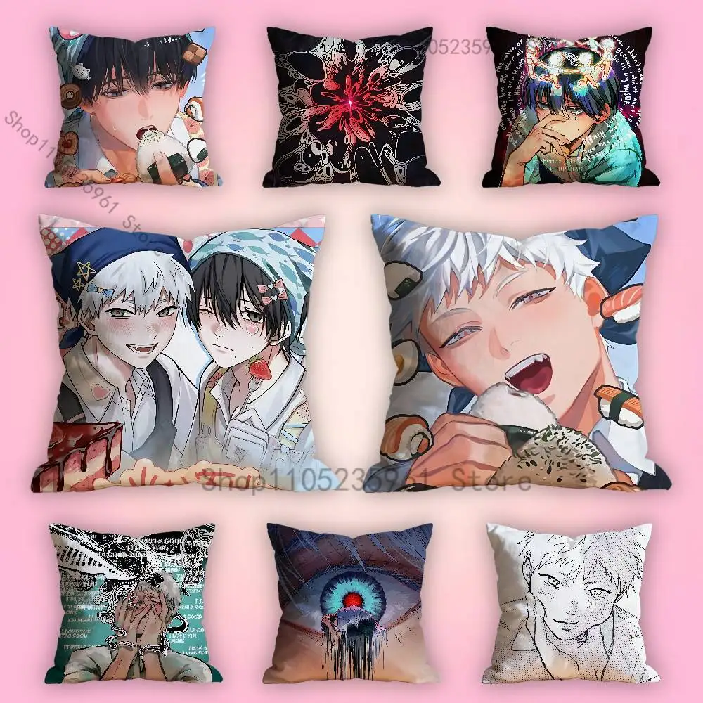 

S-Summer H-Hikaru D-Died YoshiKaru Print Polyester Pillow Case for Valentine gift Home Sofa Cushion Cover Decoration Custom