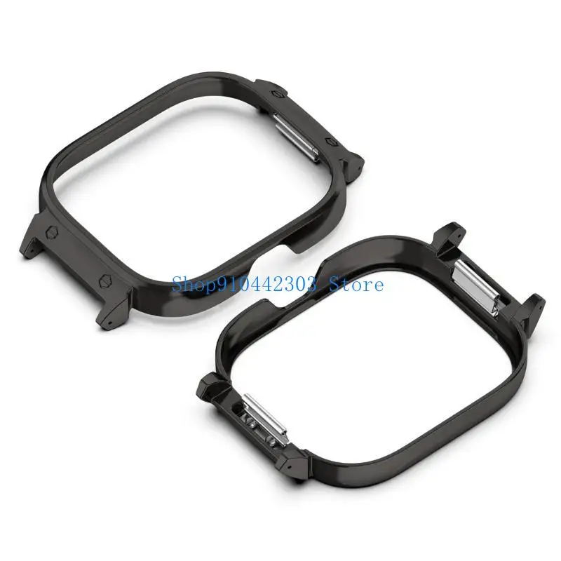 652F Fashion Metal Frame Case Suitable for Watch 5 eSIM 20mm Width Bands Offer Luxurious Upgrading to Smartwatch Any Occasion