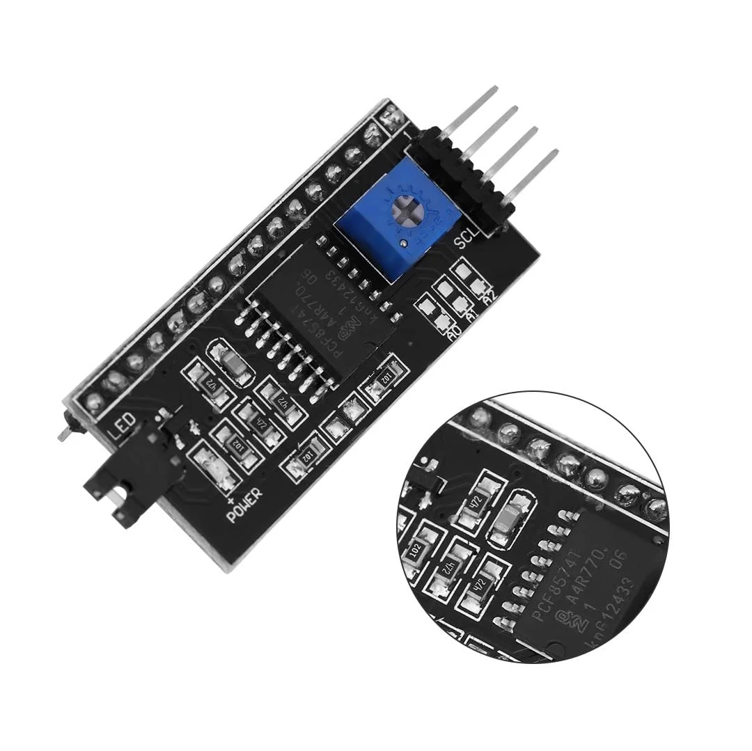 2pcs 11C/I2C Interface LCD1602 Placa adaptadora 5V Módulo conversor LCD para LCD 1602