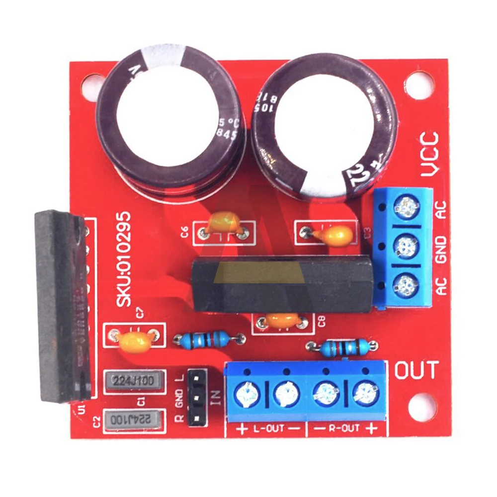 Adjustable HIFI Speaker High Low Frequency Divider Module TDA1521 2*15W with rectifier filter Power Amplifier Board for Audio