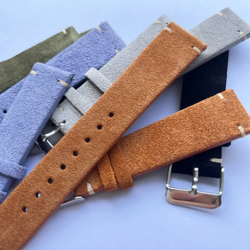 18mm 20mm 22mm Leather Strap for Samsung Galaxy Watch 7/6/5/4 40mm 44mm Bracelet for Redmi Watch 5 Lite/Active Bands Accessories