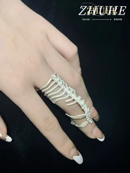 2024 New Spine Bone Ring New Gothic Style Men's And Women's Jewelry Party Gift