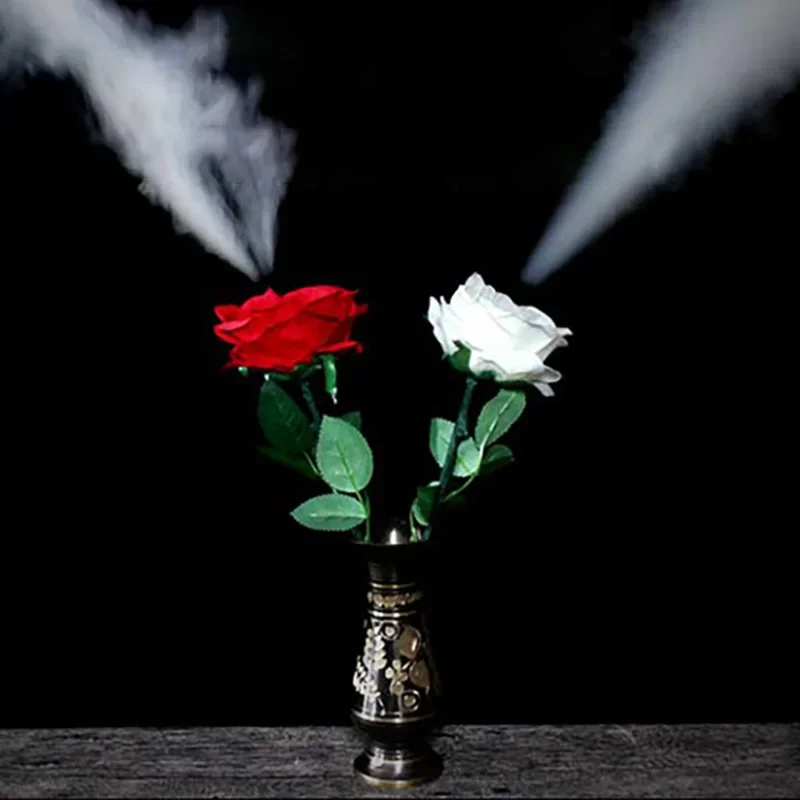 

Smoking Rose Magic Tricks With 20pcs Smoke Refills Appearing Smoke Device Magia Magician Stage Illusions Gimmick Mentalism Props