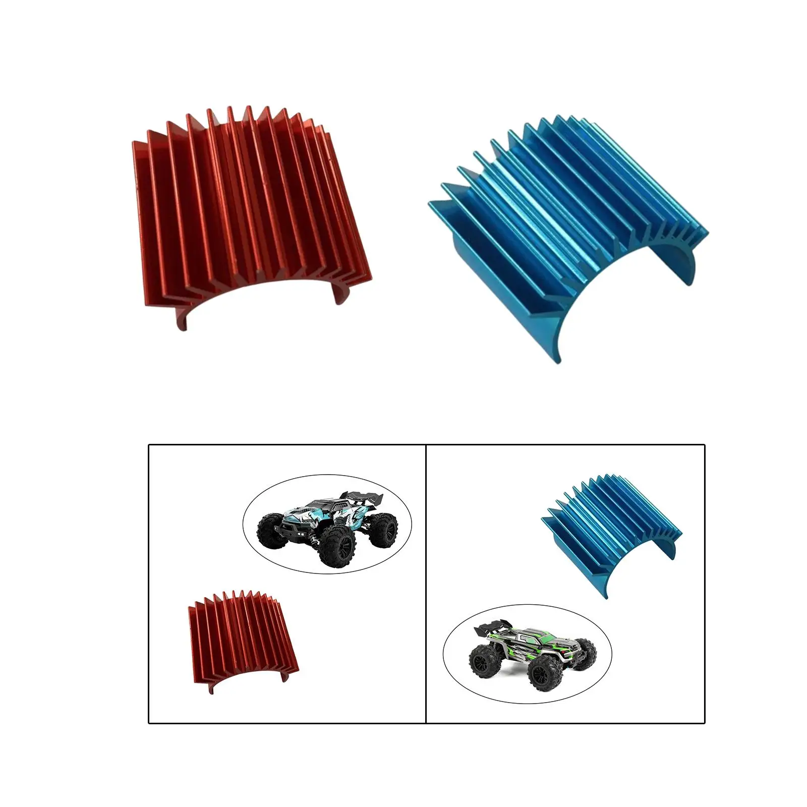 16101 16102 16103 16201 액세서리용 경량 업데이트 부품 교체, 설치가 쉬운 고성능 RC 방열판, 1/16 체중계