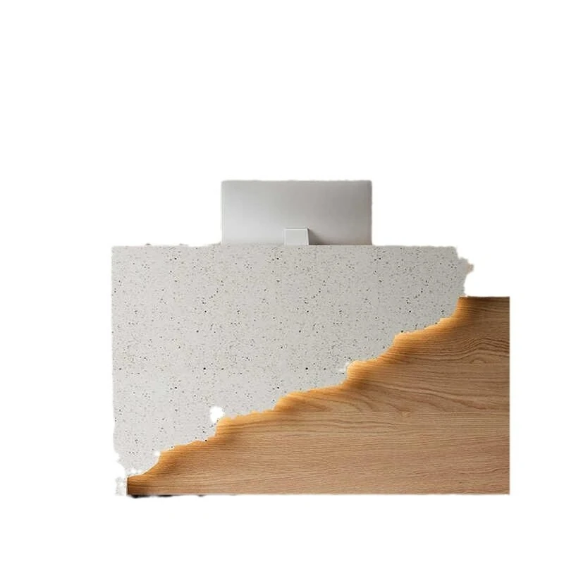 

New simple INS wind solid wood bed and breakfast bar counter small clothing store checkout page company front desk