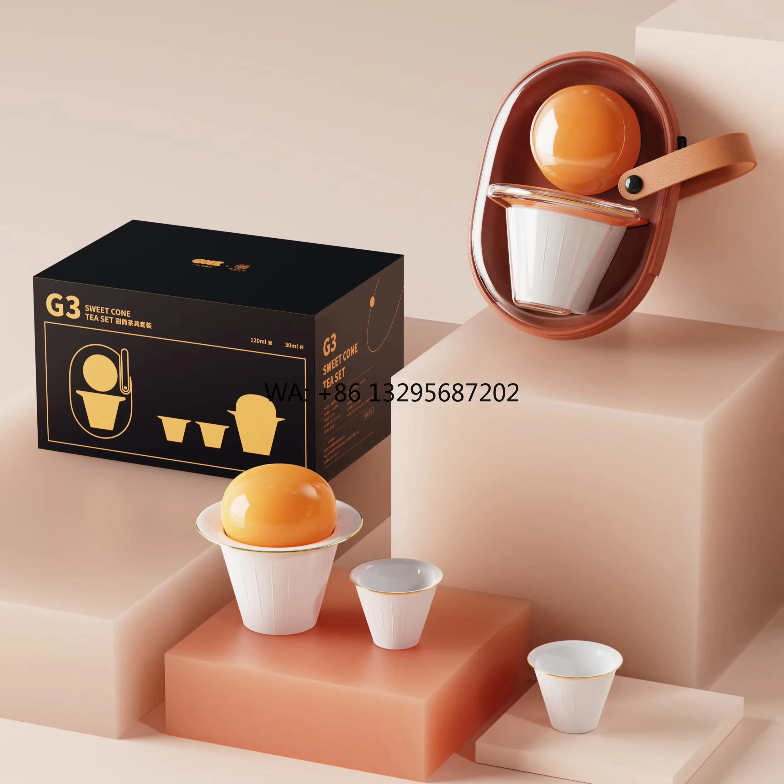 

Высокое качество на заказ креативный фарфоровый керамический чайник набор на заказ мини китайский заварочный безопасный современный кофейный напиток милое блюдце