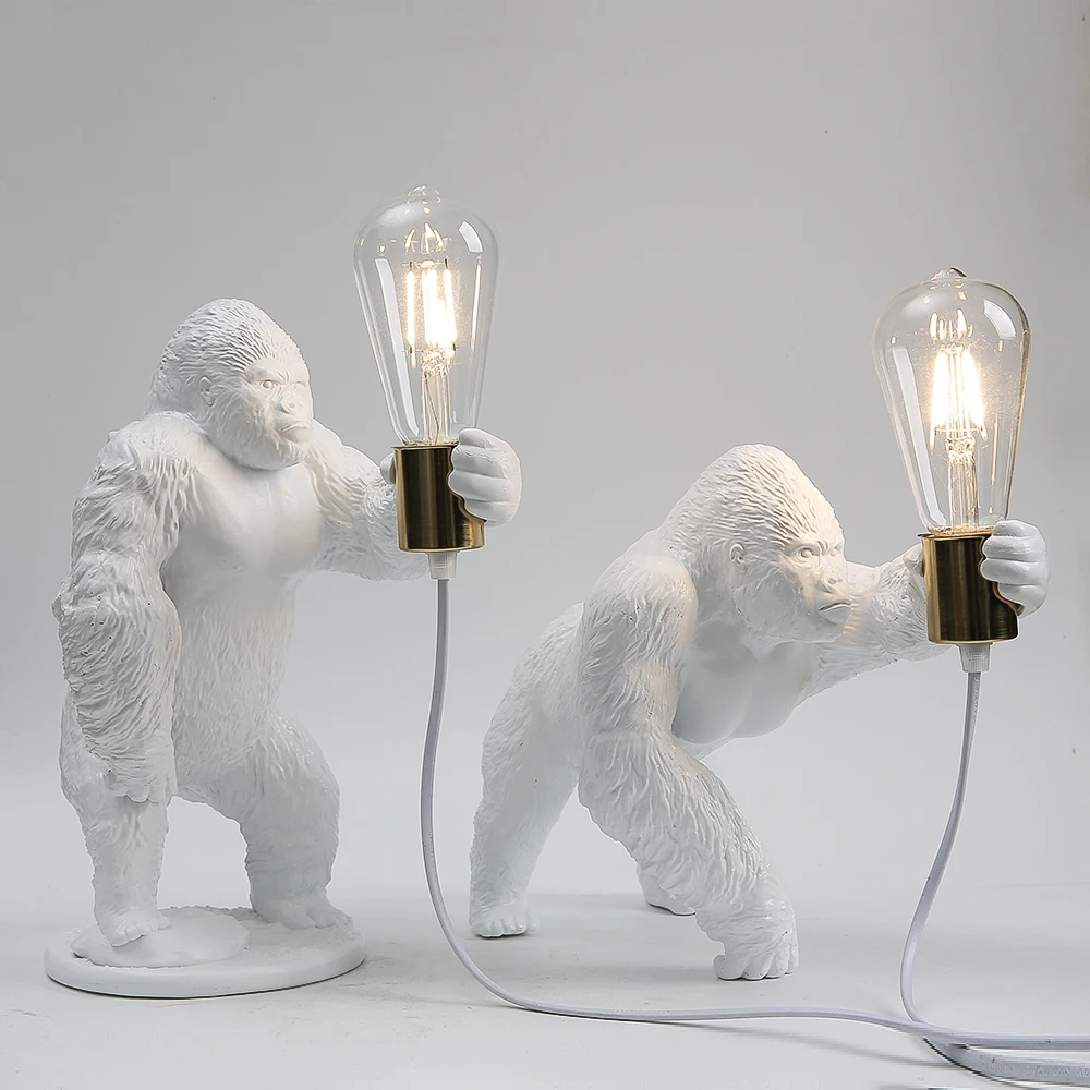 Monkey Lamp Simulation Gorilla Lamps Animal Model Table Light Toys Children Gift Home Decora