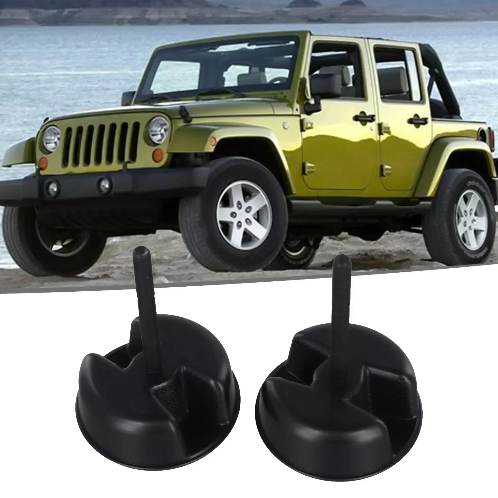 2PCS Roof Mounting Knob Screw 1CJ57DX9AD For Jeep For JK For Wrangler Hardtop 2007-2018 Direct Replacement Car Accessories - view 6