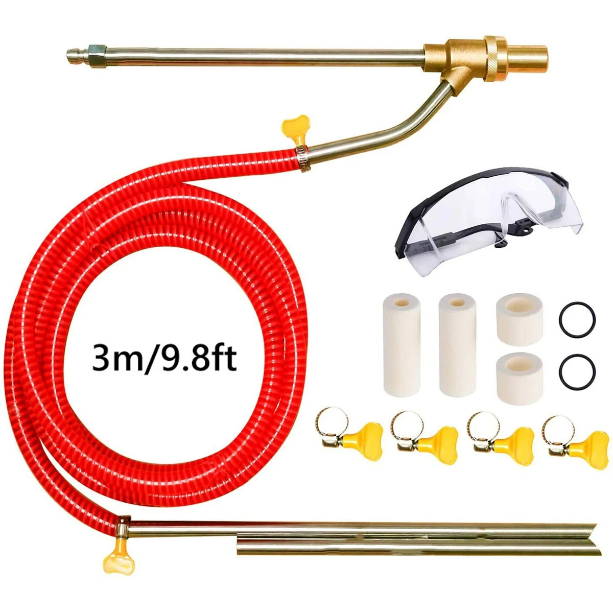 Pressure Washer SandBlasting Kit 5000PSl Sand Blaster Quick Disconnect Car Washer Equipment for Rust Removal Abrasive Cleaning